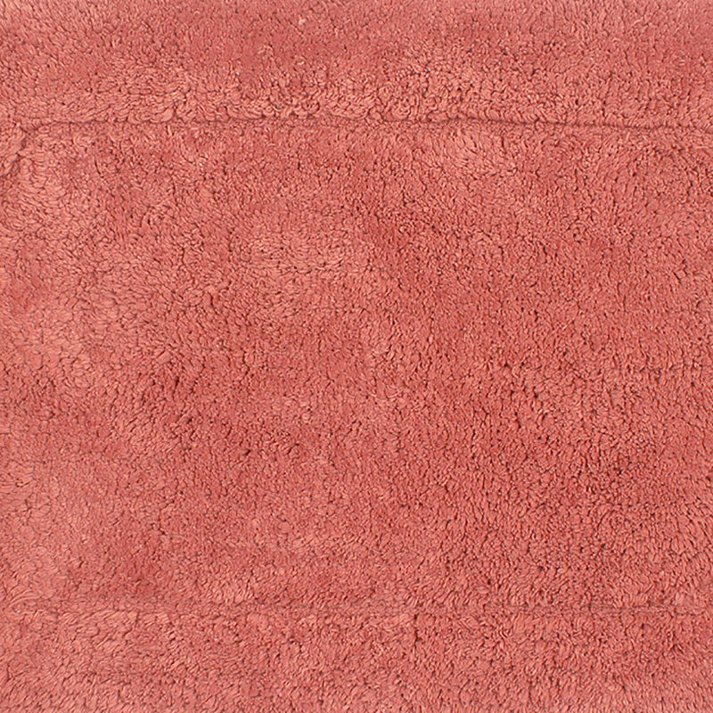 Tapis pour salle de bain 100% coton Morissette, antidérapant, séchage rapide, lavable à la machine, corail