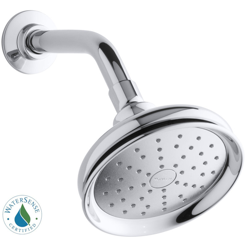 Fairfax 2.0 GPM Single-Function Shower Head with Katalyst Air-Induction Spray, Polished Chrome