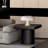 23.6'' Modern Solid Wood Veneer End Table(Only Including Coffee Table)
