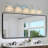 29" Nickel Finish Vintage Crystal Vanity Light - Elegant 5-Light Bathroom Mirror Fixture With Clear Glass Shades (No Bulbs)-1298998821-1298998819-1298999007