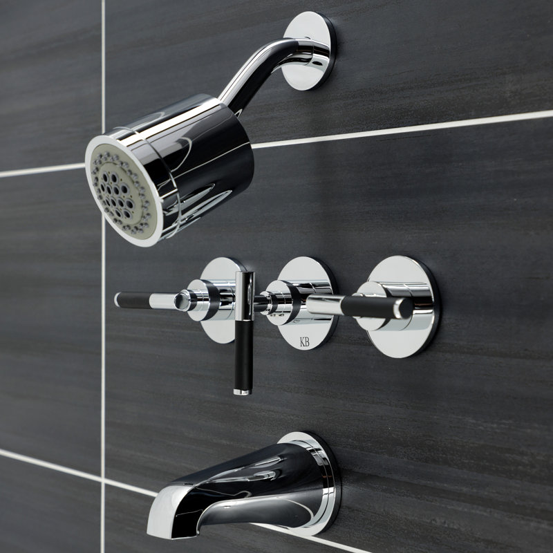Robinet de baignoire et douche Kaiser, Chrome poli