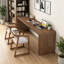 Bureaux rectangulaires simples modernes en bois massif-658363690