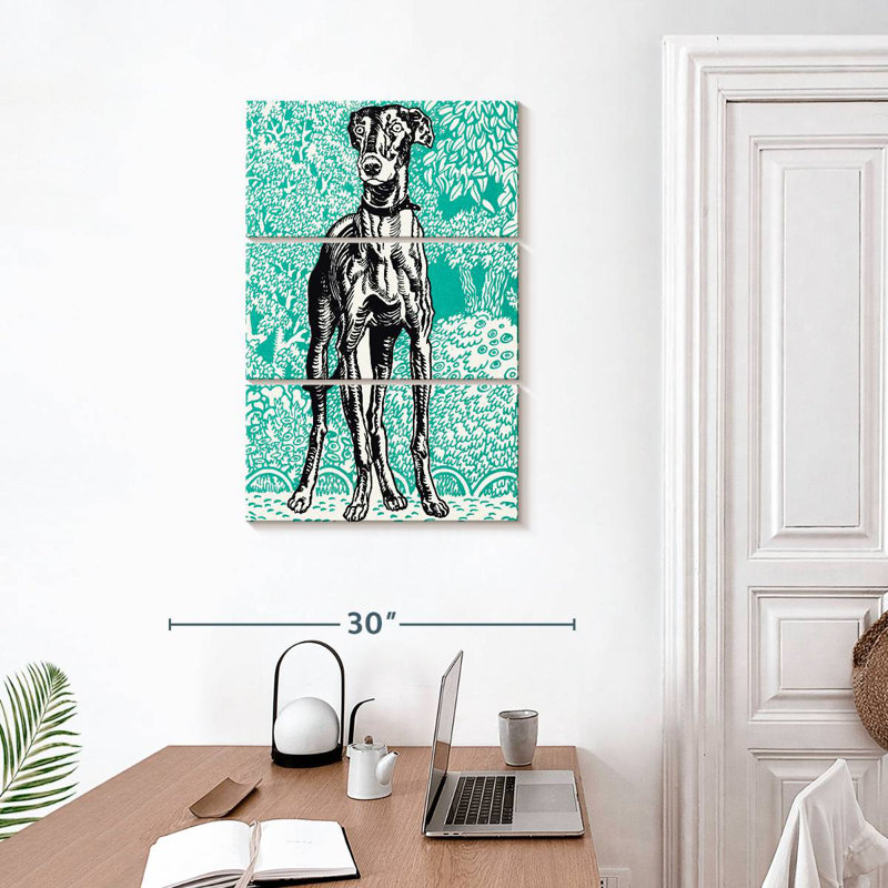 Brampt Greyhound I, 32" H x 20" W