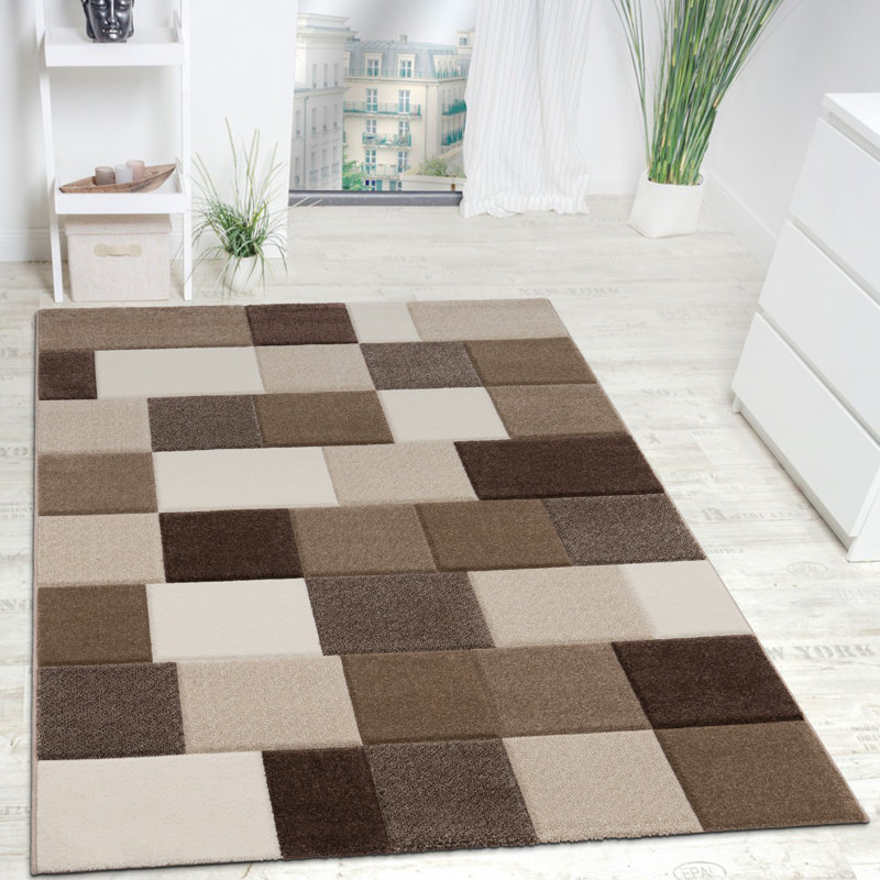 Haneesh Geometric Area Rug, Rectangle 60 x 110cm