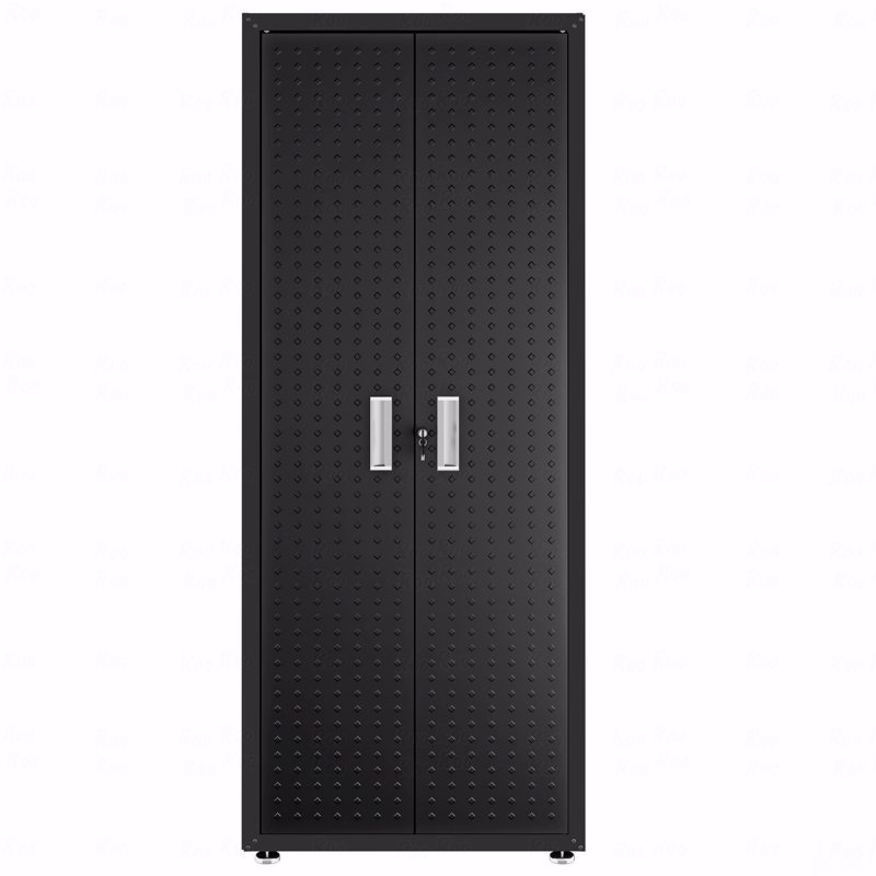 75" Tall Garage Cabinet, Black