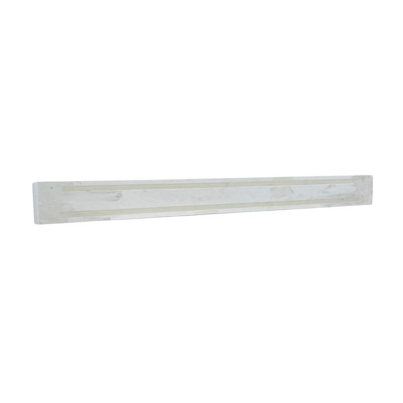 Dosseret en pierre 49 po, Pierre artificielle blanche