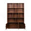 Bibliothèque de 70,87 po de hauteur avec 10 cubes et 3 portes, bibliothèque à 4 niveaux, bibliothèque ouverte avec armoire, rangement à cubes moderne pour le salon et le bureau