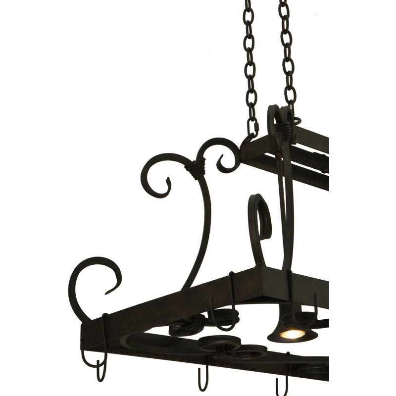 2 Light Pot Rack