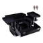 Pink Makeup Box Professional Cosmetic Organizer Aluminum Storage Box with 6 Trays-281234348
