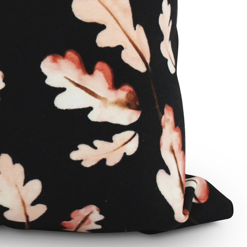 Housse et insert de coussin carré Harvest, Noir, 26 po x 26 po
