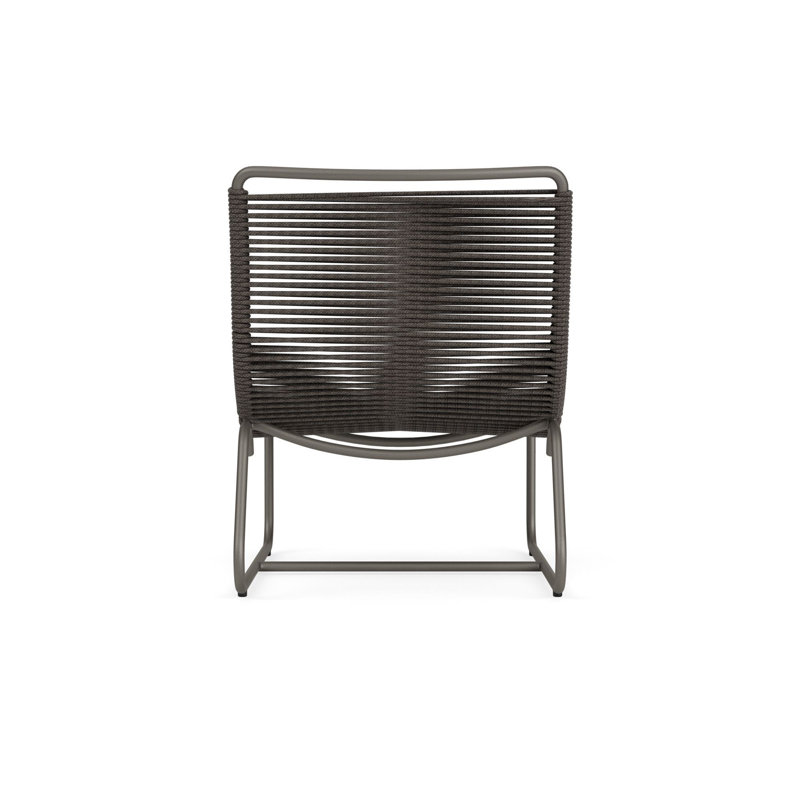 Walter Lamb Outdoor Lounge Chair, Mica/Coal