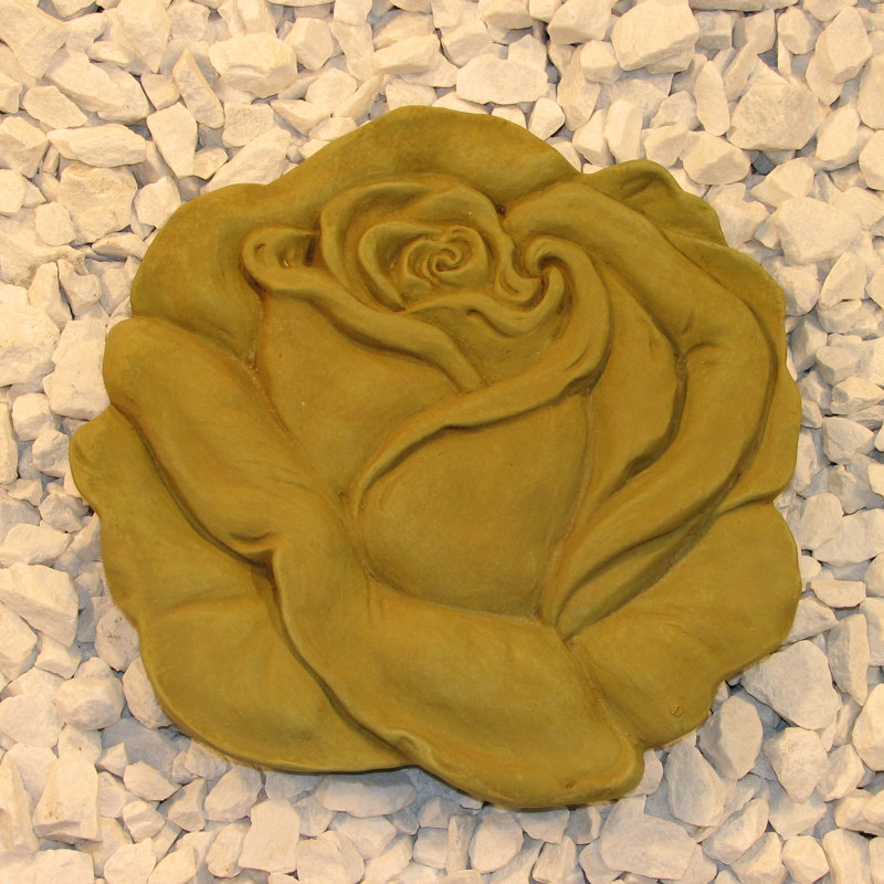 Rose Stepping Stone, Weathered Bronze