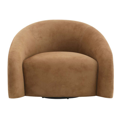 Accent Chair, Chocolate Suede