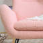 Chaise berçante, fauteuil oscillant rembourré Teddy