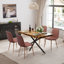 Ensemble de table de salle à manger extensible avec chaises en velours-1798613607-1800150392-1800150148