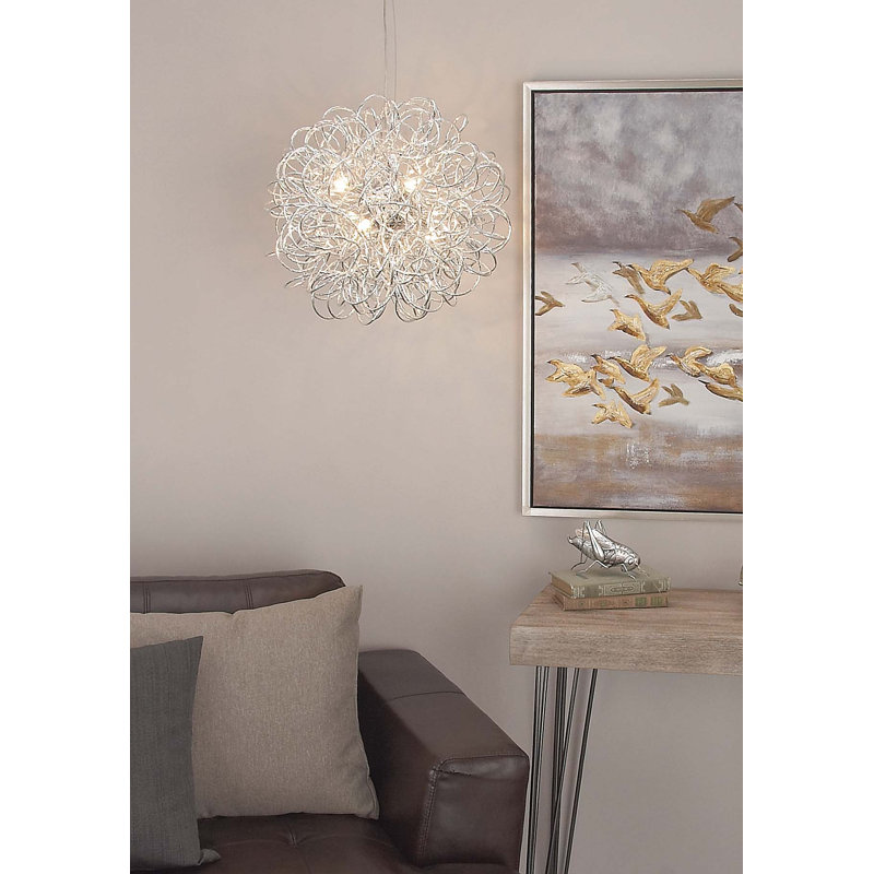 3-Light Unique / Statement Geometric Chandelier