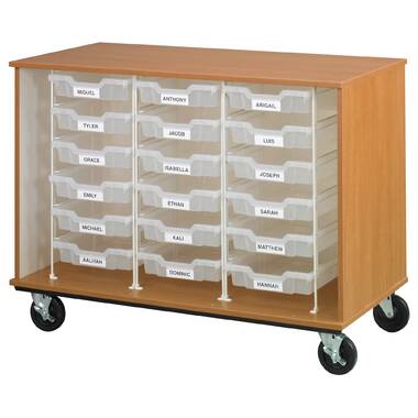 Tote Tray Storage Cabinet