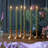 Fluted Ribbed Grooved LED Flameless Taper Candles, Remote, On/Off Button, Battery Operated, 12 Pack-961783814
