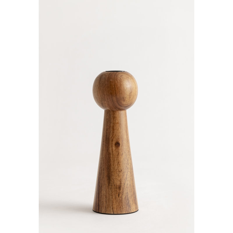 Porte-bougie en bois