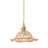 1-Amber iron dimmable glass pendant light