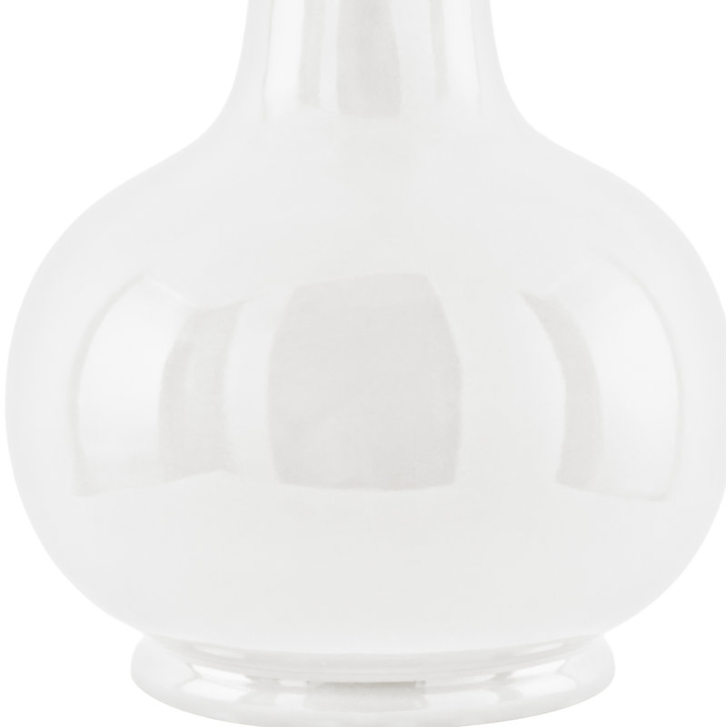 Momsen Coloured Scallop Shade Lamp, White, High Gloss White