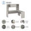 Bureau en L avec rehausse Office 500