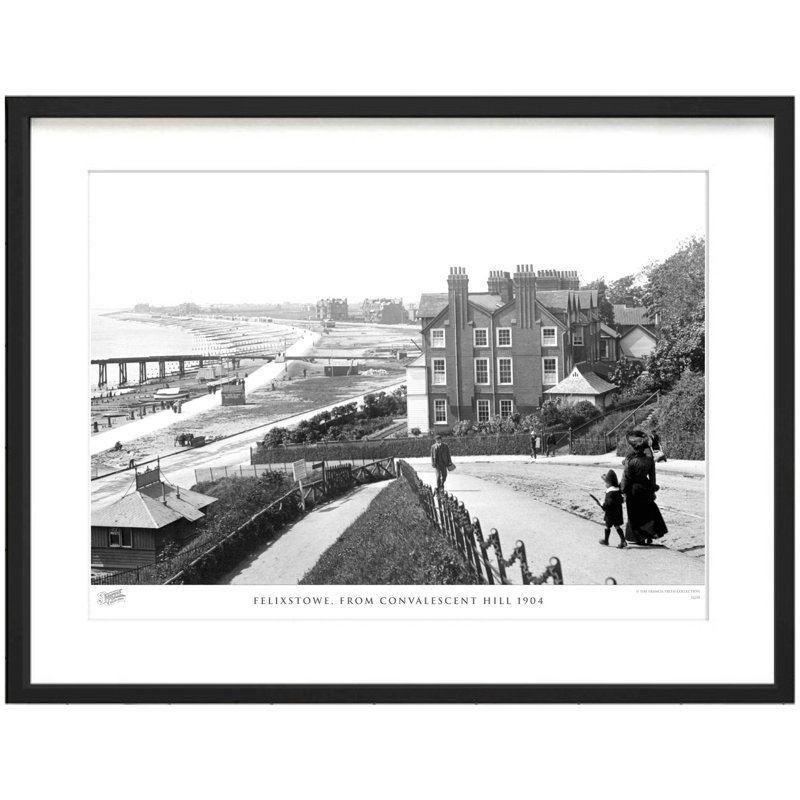 Felixstowe, From Convalescent Hill 1904 by Francis Frith - Single Picture Frame Print, 45cm H x 60cm W x 2.3cm D