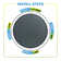 Machrus Upper Bounce Trampoline Replacement Mat, Compatible with 12ft Round Frame & 7" Springs