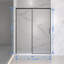 Porte de douche coulissante demi-cadre l 56 à 60 po x H 74 po