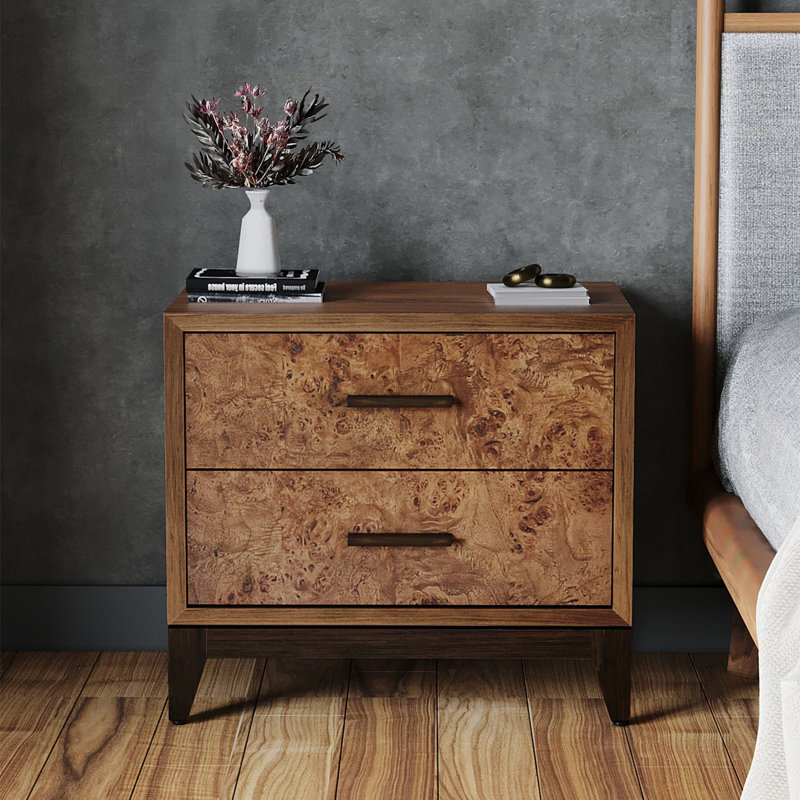 Table de chevet Keiran, noyer