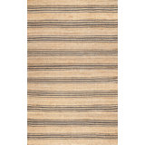 Natural Sycamore Striped Jute Area Rug