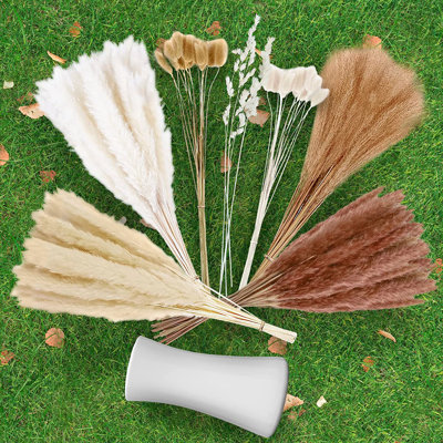 17.5'' Reed Grass in Ceramic Vase