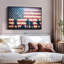 Impression sur toile militaire Grunge US-100705537