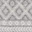 Angeal géométrique tissé à plat recyclé P.E.T. Tapis intérieur / extérieur gris-860636644