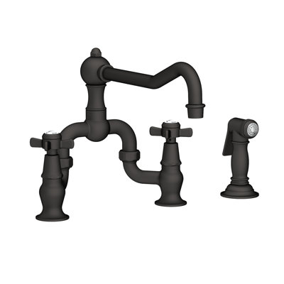 Fairfield Kitchen Bridge Faucet with Side Spray