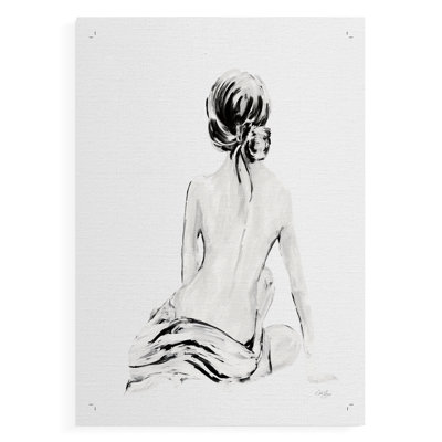 Impressionistic Soft Nude I -Canvas Print Only - NOT FRAMED