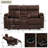 68.9'' Power Reclining Loveseat With Heat, Massage, And Center Console – Soft Pillow Top Arms-879896281