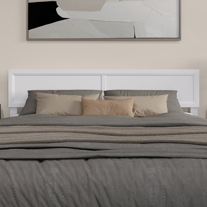 Avaleen Wood Headboard, King, White