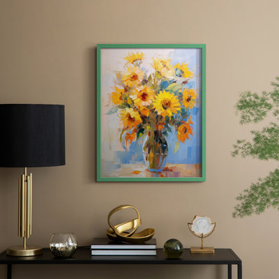 Série FLORAL CDLxxi - reproduction encadrée de qualité supérieure - prête à être accrochée - aucun clou requis