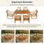 Outdoor Cast Aluminum Circular Dining Table, Bronze