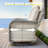 12 - Person Patio Furniture Set with Swivel Rockers, Outdoor Wicker Rattan Sectional Seating Group with Cushions, All Weather Sofa Conversation Set with Fire Pit Table for Garden Backyard-211084116