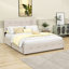 Queen Size Upholstered Platform Bed with Storage Drawers-926028816