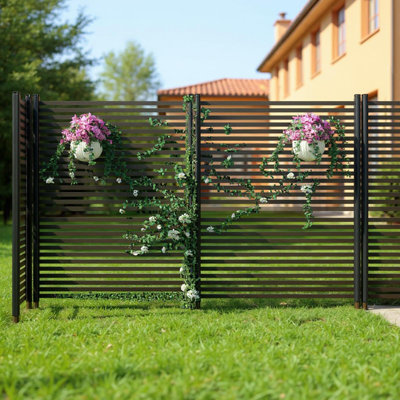 Panneau de clôture en métal pour l'extérieur No-Dig