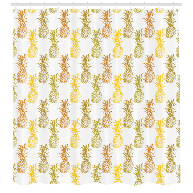 Shower Curtain with Hooks Included, 84" H x 69" W