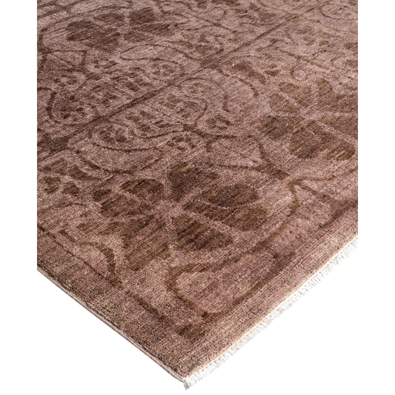 Overdyed One-of-a-Kind 10' 2" X 12' 10" Hand Knotted Area Rug
