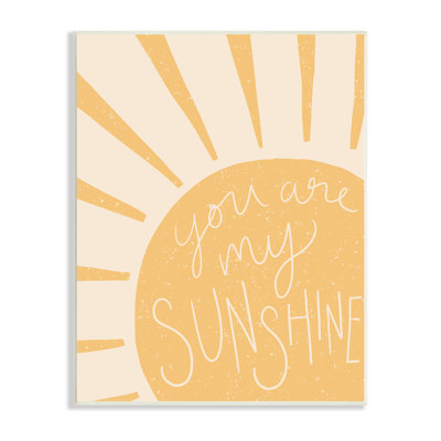" You Are My Sunshine Simplistic Sun Beam Rays " by Heather McLaughlin