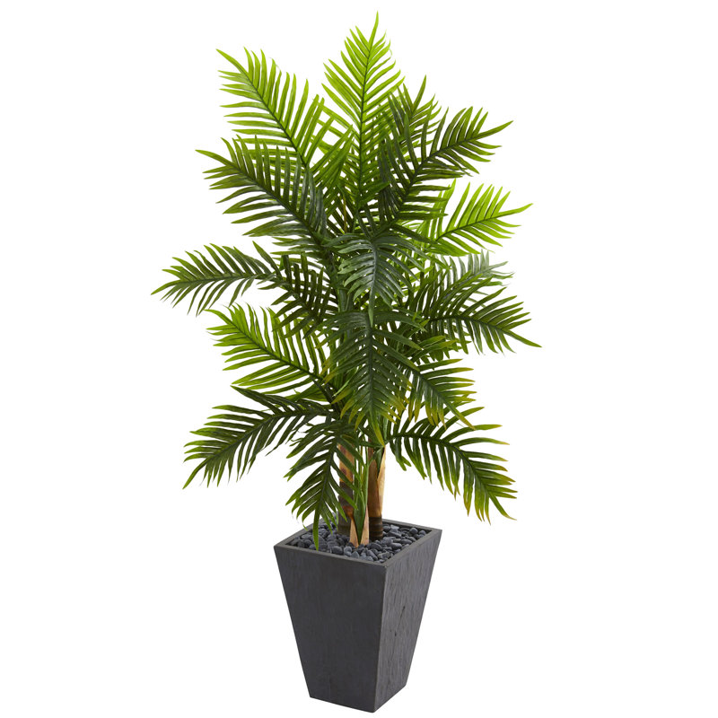 Palmier artificiel 66" en pot de fleurs