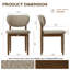 Chaise d'appoint rembourrée en bois massif-128932296
