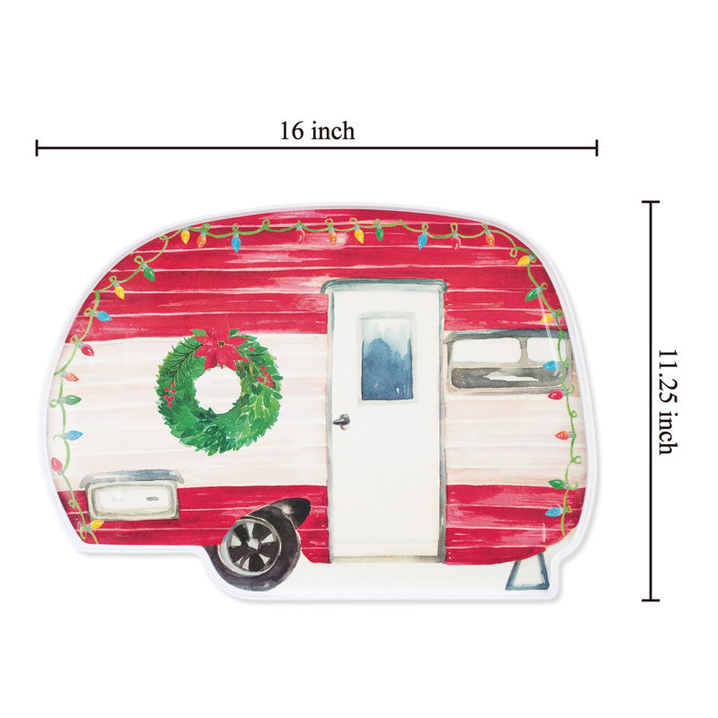 The Holiday Aisle® Deshundra Melamine Platter