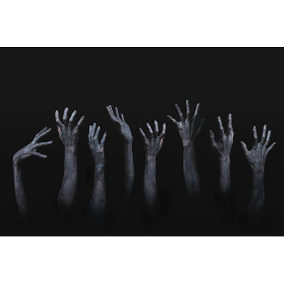 Creepy Zombie Hands by Mongkolchon Akesin - Wrapped Canvas Print